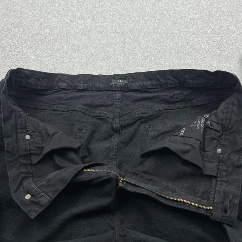 Polo Ralph Lauren Pants Men's 42x32 Black Hampton Relaxed Straight Stretch Denim